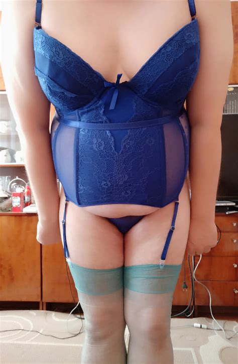 Sissy Aleksa Posing In Blue Corset And Green Stockings 47 Nude Pics XHamster