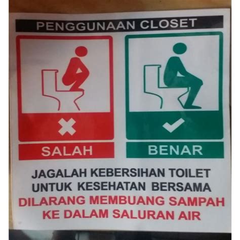 Poster Jagalah Kebersihan Kamar Mandi Gambaran