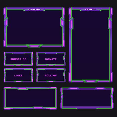 Overlay Streaming Frame With Gradient Color Design 13430185 Vector Art