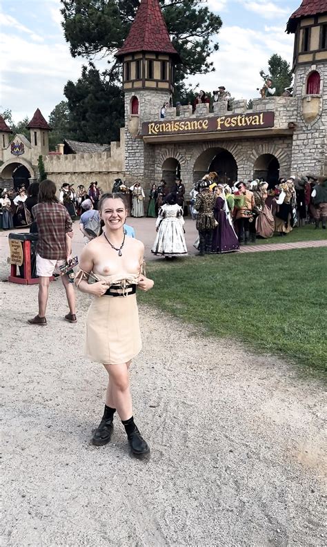 Flashing My Perky Tits At The Renaissance Fair