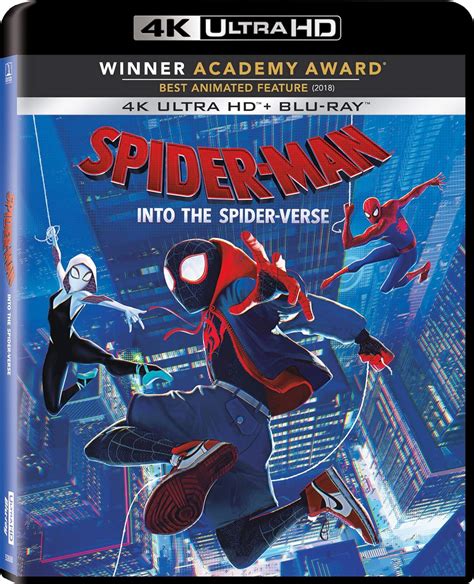 Spider Man Into The Spider Verse 4k Ultra Hd Blu Ray Shameik Moore Jake Johnson