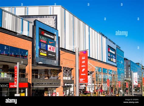 London Designer Outlet Shopping Centre Wembley Park London Stock