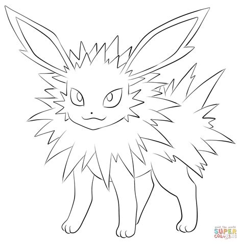 Flareon Pokemon Coloring Pages at GetColorings.com | Free printable colorings pages to print and ...