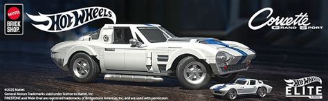 Amazon Mattel Brick Shop Hot Wheels Elite Series Building Set Corvette Grand Sport With