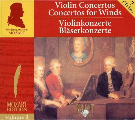 Violin Concertos Concertos For Winds Wolfgang Amadeus Mozart