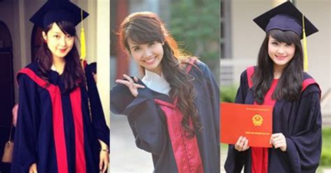 Ngắm các hot girl cực xinh trong áo cử nhân