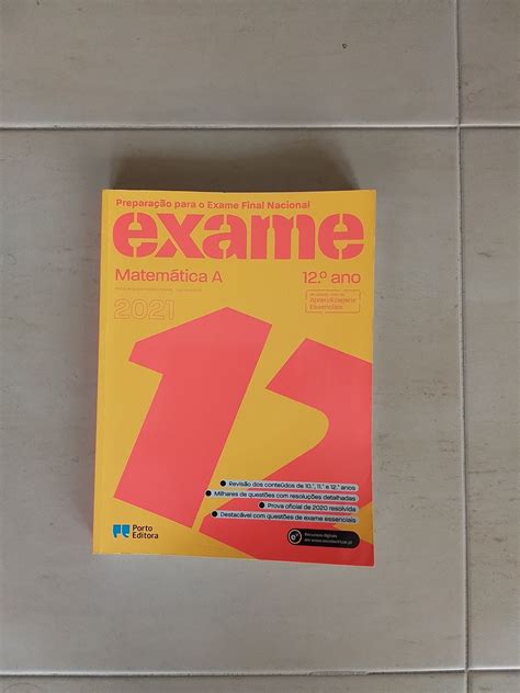 Livro preparação exame final nacional Matemática A 12º ano Mafra OLX