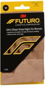 Futuro Energizing Ultra Sheer Knee Highs For Women Mild Nude Medium