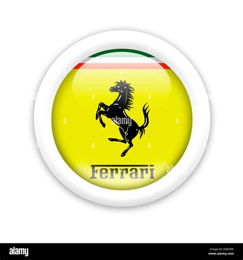 Ferrari logo flag symbol icon hi-res stock photography and images - Alamy