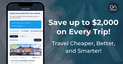OneAir: Cheap Flights, Deal Alerts, Hotels, Cars & Activities