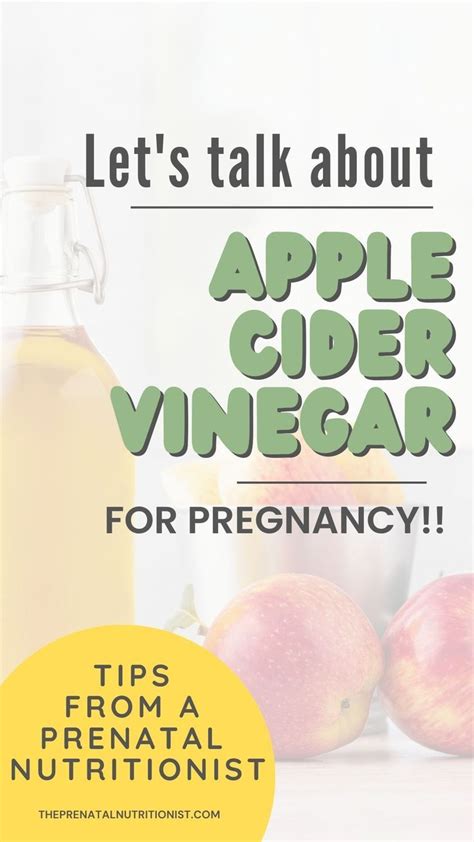 Is Apple Cider Vinegar Safe During Pregnancy