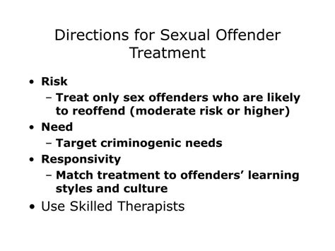 PPT What Works Effective Interventions With Sex Offenders PowerPoint Presentation ID