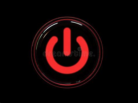 Red Power Button Stock Image Image Of Color Design Plastic 6139125