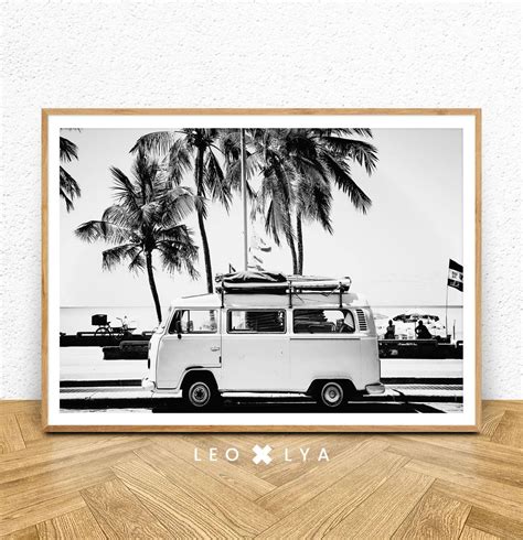 VW Camper Van Artwork | VW Camper Van Wall Art | Volkswagen Camper Van ...