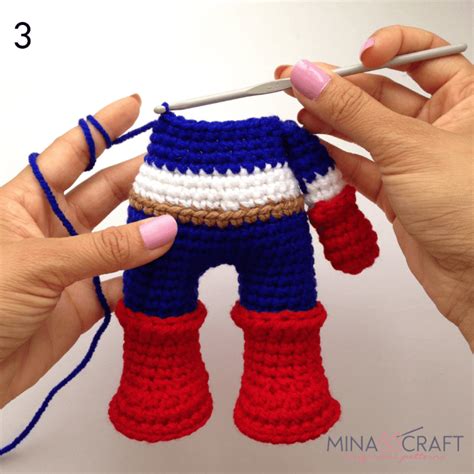 Captain America Amigurumi Minasscraft Patrones Amigurumis Crochet