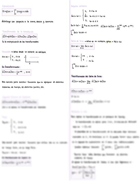 SOLUTION Resumen Ecuaciones Diferenciales Transformada De Laplace