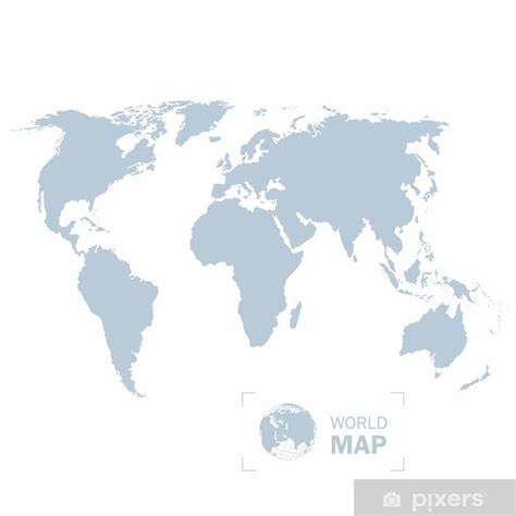 Fototapete World Map PIXERS AT