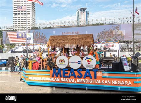 A float from MEASAT, Malaysian satellite operator company, during the ...