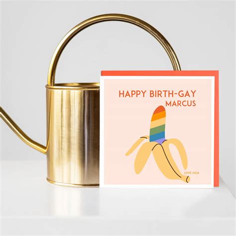 Happy Birth Gay Card By Lisa Marie Designs