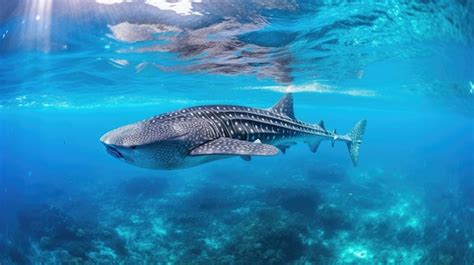 Premium AI Image A Whale Shark Swimming In The Water