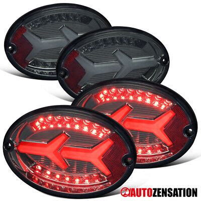 Smoke Fit Chevy Corvette C Full Led Rear Tail Lights Brake