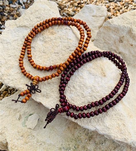 tibetan  mala prayer beads sandalwood buddhist bracelet necklace