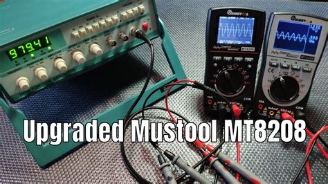 Upgraded Mustool MT8208 2 in 1 Color LCD Digital Oscilloscope DMM - YouTube