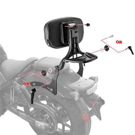 Multi Purpose Backrest Sissy Bar Fit For Honda Rebel Cm