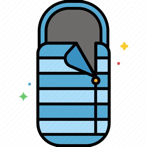 Bag Camping Outdoors Sleeping Sleeping Bag Icon