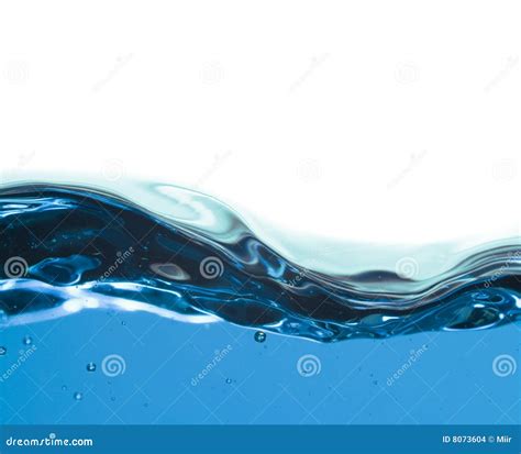 Swirling Blue Water On White Stock Photo Image Of Copy Close 8073604