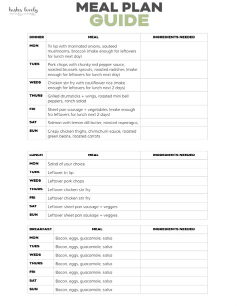 Whole Keto Weekly Meal Plan October Week Tastes Lovely