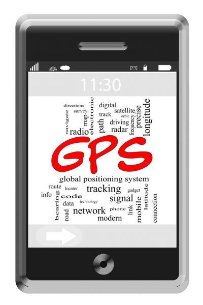 Gps Word Cloud Concept In Red Caps Stock Photo By ©mybaitshop 41660069