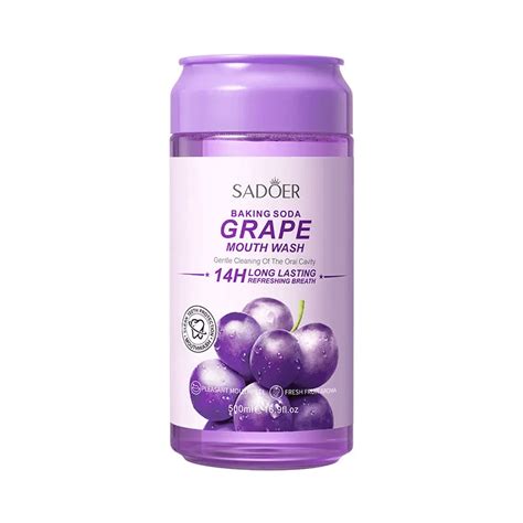 Sadoer Baking Soda Grape Mouthwash 14H Long Lasting - 500ml – Pinoyhyper