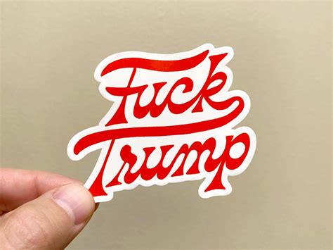 Fuck Trump Sticker Etsy Canada