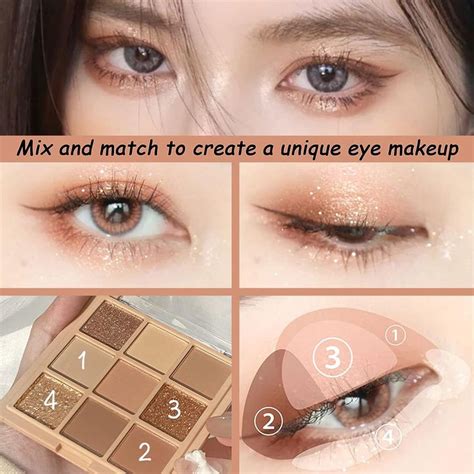 Nude Eyeshadow Palette Colors Matte Shimmer Eyeshadow Highly Pigmented Long Lasting Matte