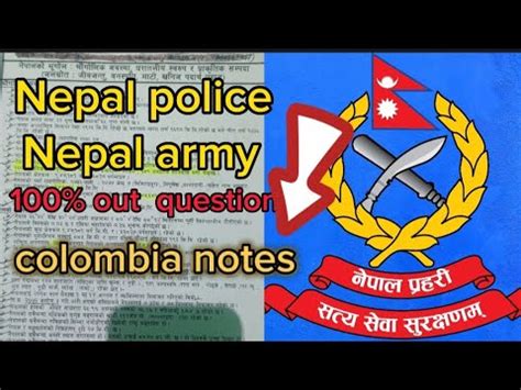 Nepal Police Nepal Army Army Question Asi Inspector Model Questions GK