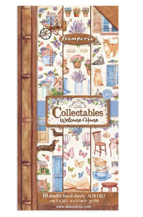 Stamperia Collectables 10 Sheets 15x305 6x12 Create Etsy