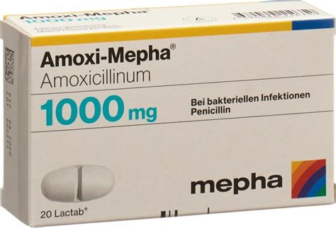 Amoxi Mepha 1000 Lactabs 1000mg 20 Stück in der Adler Apotheke