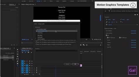 How To Create Rolling Film Credits In Adobe Premiere Pro Premiere Gal