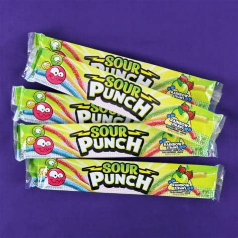 Sour Punch Chewy Assorted Rainbow Candy Straws 2 Oz Frys Food Stores
