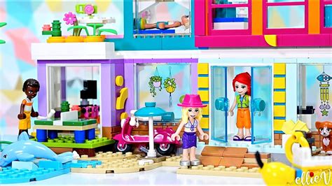 Lego Friends Vacation Beach House 🏖 Build And Review Part 1 Youtube