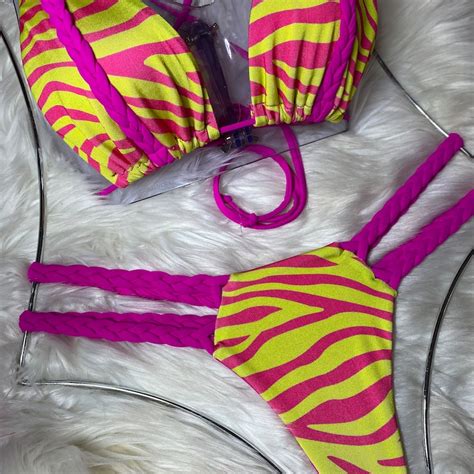 Cheetah Print Bikini Etsy