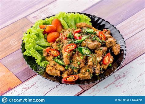 Spicy Stir Fried Pork Ribs Stock Image Image Of Ribs 244170169