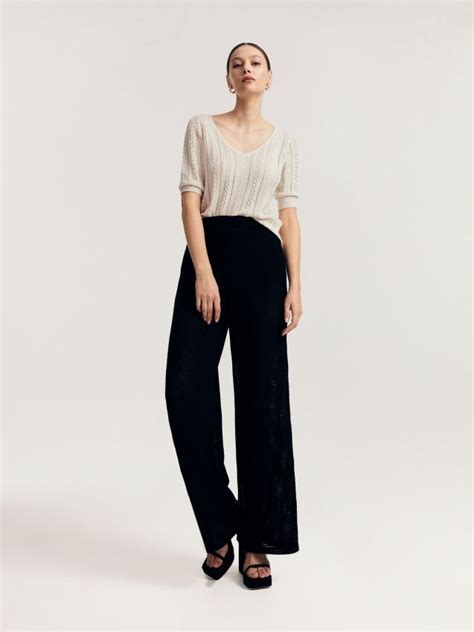 Openwork Blouse Color Nude RESERVED 1956P 02X