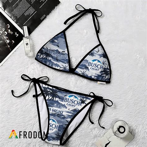 Busch Light Camo Hawaiian Bikini Set Swimsuit Beach Busch Light Afrodom