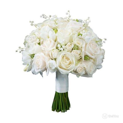 Букет невесты белые розы - 79 фото