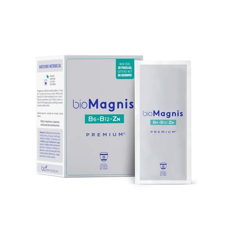 bioMAGNIS B6 premium+B12+cinkas milteliai N28 | BENU ...