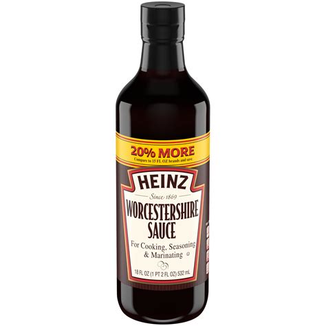 Heinz Worcestershire Sauce 18 fl. oz. Bottle - Walmart.com - Walmart.com
