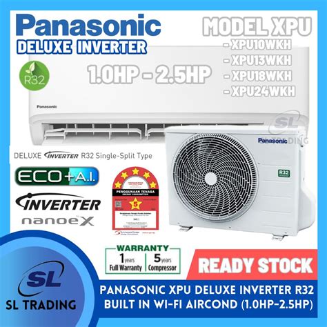 Installation Panasonic Xpu Series Deluxe Inverter R Aircond With