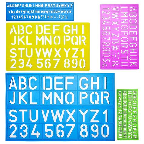 Mr. Pen- Alphabet Templates, Alphabet Stencils, Pack of 5, Letter ...